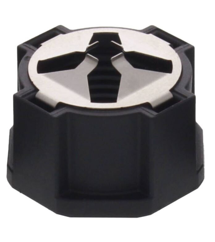 Wiska 10111060 M16 MagikNUT EMC LOCKNUT Black