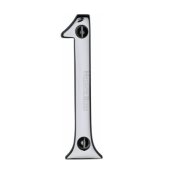C1560-1-PC - Heritage Brass Numeral 1 Face Fix 76mm (3") Polished Chrome Finish