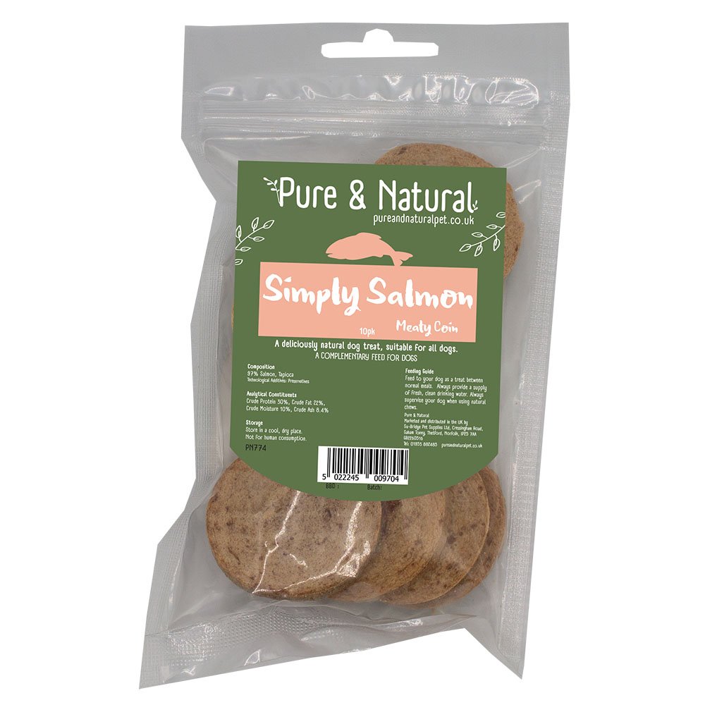 Pure & Natural 10 Simply Meaty Coins Salmon - SINGLE