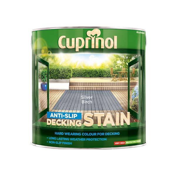 Cuprinol Anti-Slip Decking Stain Silver Birch