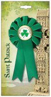 Patrick's Day Rosette with Shamrock Image   (85300)