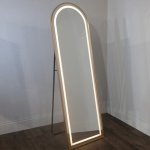 LED Cheval Arch Mirror - Gold 
