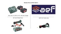 Metabo Pick and Mix, MT18LTX+ SSE18LTX18V