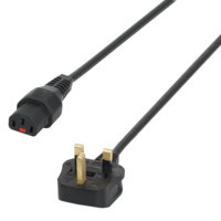 IEC Lock 2m 13A – C13 IEC Lock Cable (5A Fuse) PC980