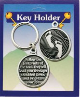 Pewter Key Ring/Footprints   (76/165)