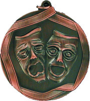 60mm Drama Medallion (Antique Bronze)