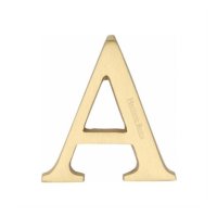 C1565-2-A-SB - Heritage Brass Alphabet A Pin Fix 51mm (2") Satin Brass Finish