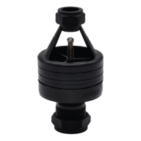Hotun 15mm x 22mm Dry Trap Tundish Black HB100C