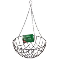 KINGFISHER 12" GREEN HANGING BASKET