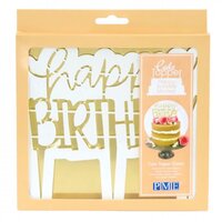 Cake Topper Cutter, Happy Birthday Modern