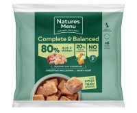 Natures Menu Frozen Dog Complete and Balanced Nuggets 80-20 Duck and Chicken with Superfoods 1kg