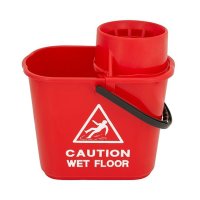 Dosco Heavy Duty Mop Bucket & Wringer Red