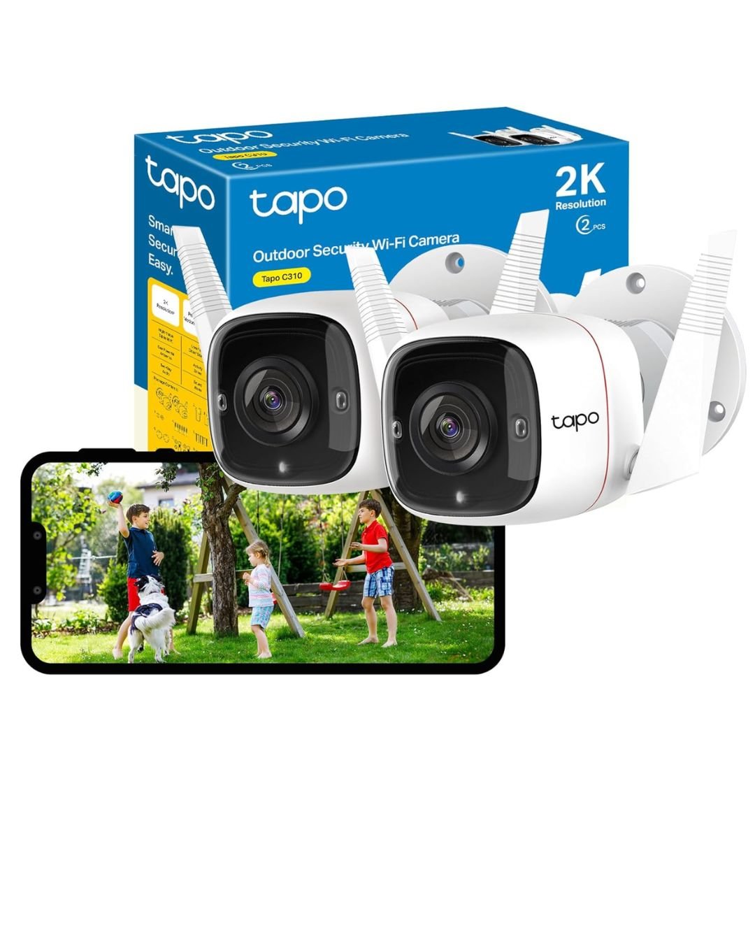 TAPO Outdoor Security WI-FI Camera 2 Pack