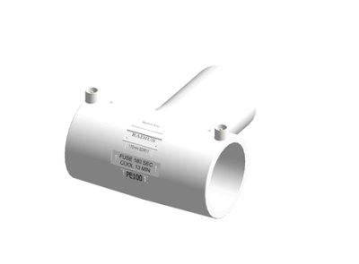 Radius Systems Equal Tee Black Electrofusion 110mm 16BAR WATER/10BAR GAS PE100 40V 4.0PIN WA2211