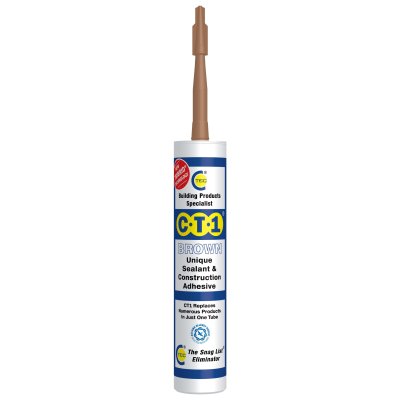 C-Tec CT1 Sealant & Construction Adhesive - Brown 290ml