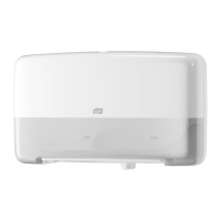 Tork Twin Mini Jumbo Toilet Roll Dispenser, White T2