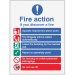 Fire action auto dial with lift   Size: H (300x250mm)