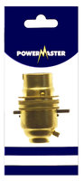 POWERMASTER BRASS LAMPHOLDER SWITCHED