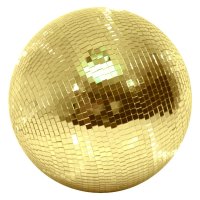 Equinox 50cm (20'') Gold Mirror Ball (10mm x 10mm Glass Facets)