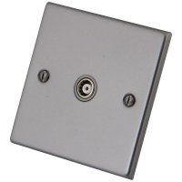 Gunmetal Grey 1 Gang TV Outlet Switch 6011-300