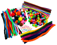 Bumper Pack Pipe Cleaners, Pom Poms & Wiggly Eyes - 1000 piece