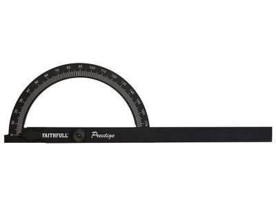 Faithfull Prestige Angle Gauge Black Aluminium 150 x 270mm