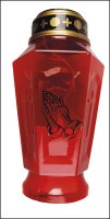 Solar Power 8 inch Grave Light/Praying Hands   (88992)