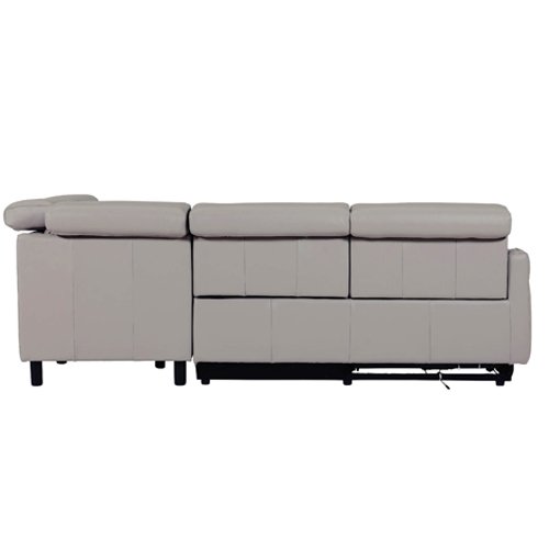 Mico Leather Corner Group Recliner Sofa (RHF) - Stone 3