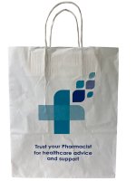 STOCK WHITE TWIST CARRIER 18x8x24cm