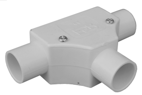 20mm PVC Inspection Tee White