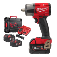 Milwaukee M18™ FUEL™ 1/2" Mid-Torque Impact Wrench with 2 x 5.0Ah Batteries