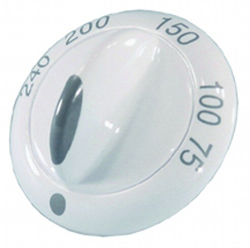 Oven Thermostat Knob White 