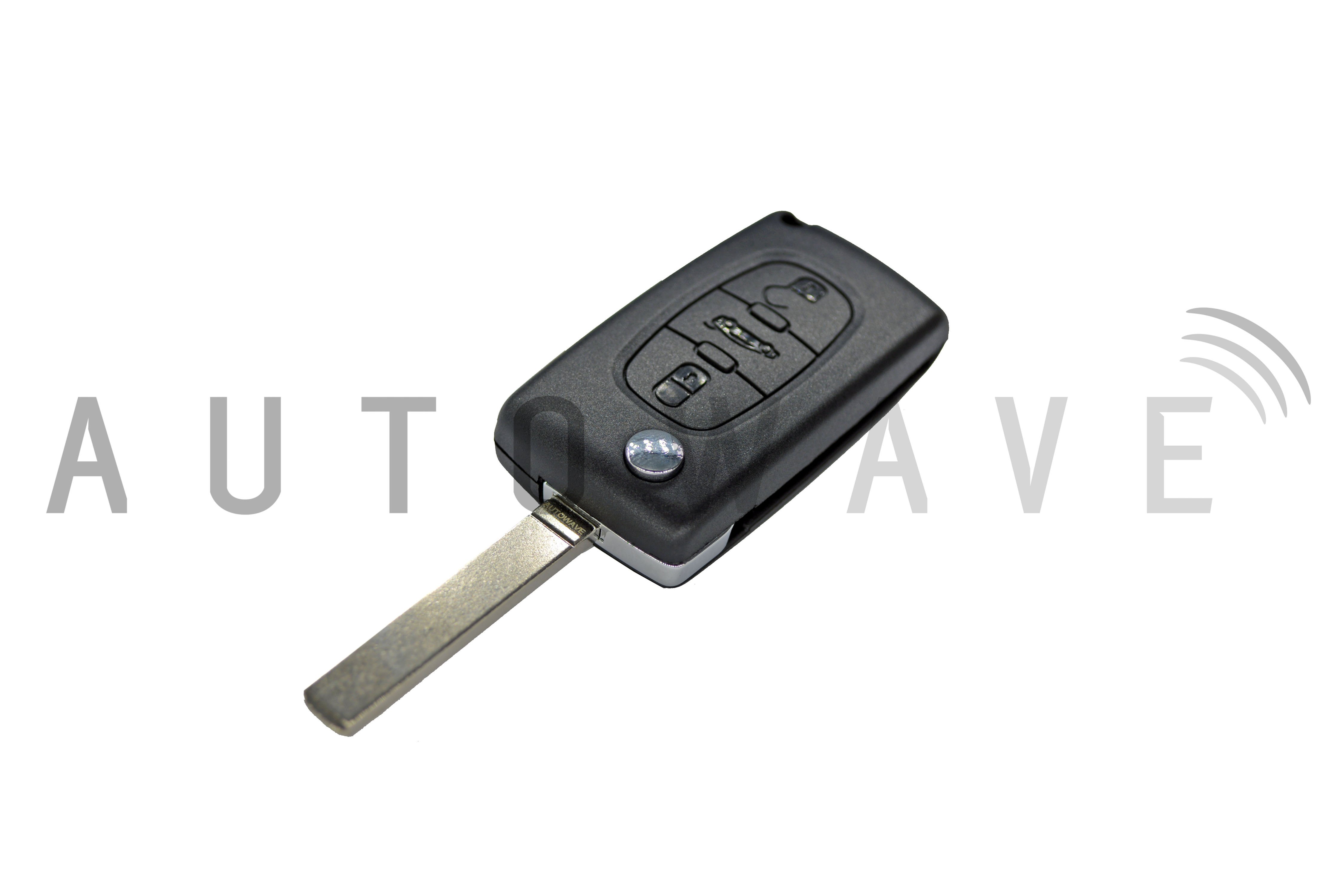 Peugeot/Citroen 3 Button Flip Remote VA2 Blade