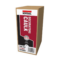 Soudal Trade Decorators Caulk White 290ml x 6 Pack