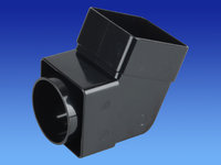 Wavin SquareLine Offset Bend Socket Black T8825BK