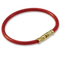 PK5 TWISTY BLK NYLON COATED CABLE K/RING