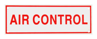 Air Control Sign, 6" (W) x 2" (H), Aluminum