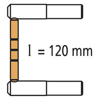 2RX1 Arms - 120mm including 2 Caps