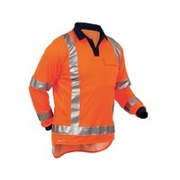 V14LSORA-Protex Long Sleeve Cotton-back TTMC Polo