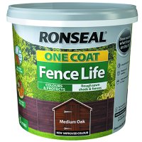 RONSEAL ONE COAT FENCELIFE MEDIUM OAK 5LTR