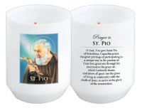Votive Candle/18 Hour/Saint Pio  (86844)