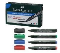 Faber Castell Permanent Marker - Red (12)