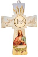 Communion Wood Cross 3 inch - Laser Cut   (C12460)