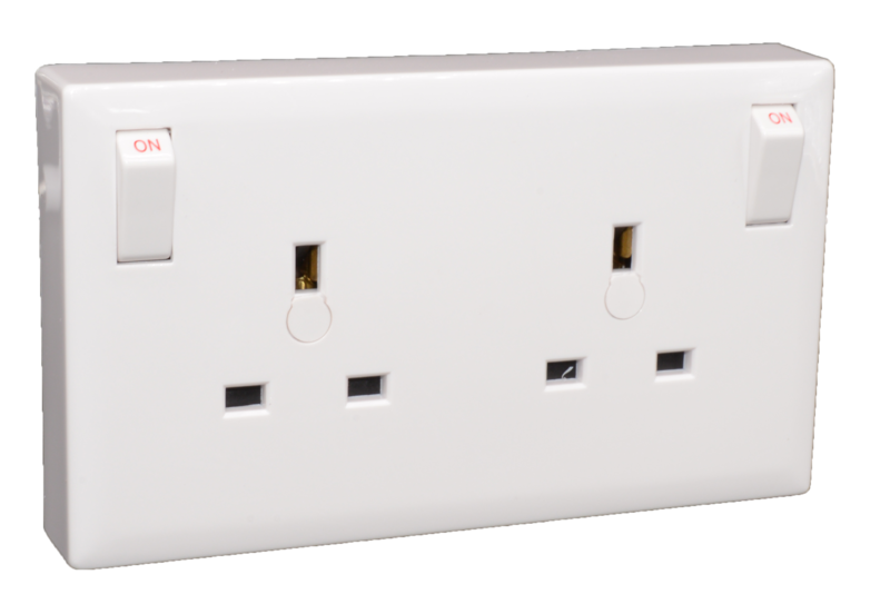 13A Single to Twin Switched Socket Converter PP/S13213/S In Stock