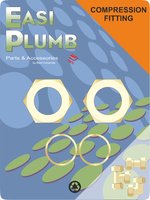 Easi Plumb 2 Pce No. 1/2" Brass Compression Nuts & Olives
