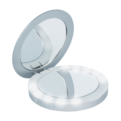 3000mAh Compact Mirror Powerbank in Silver