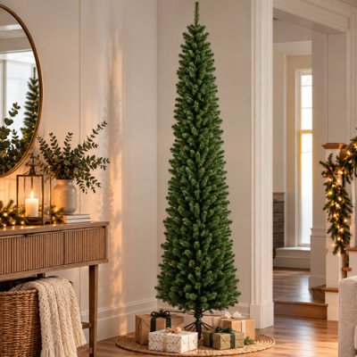 Pencil Pine Christmas Tree - 7ft