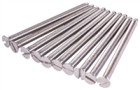 Brushed Chrome 50mm Screws - Bag of 100