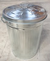 Dustbin and Lid 80 Litre - Galvanised
