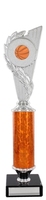 30cm Silver Holder with Orange Tubing